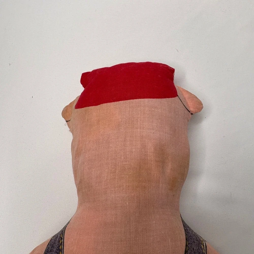Handmade‎ Vintage Cut Stuff Sew Pig- Practical Pig- Three Little Pigs- Rare